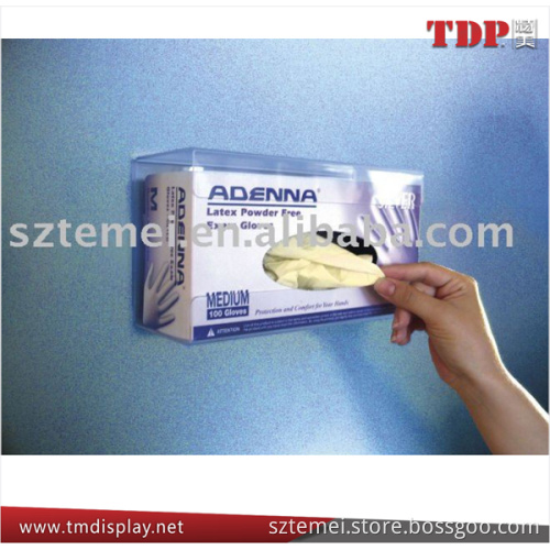 disposable glove dispenser gloves display stand wall mounted acrylic glove box